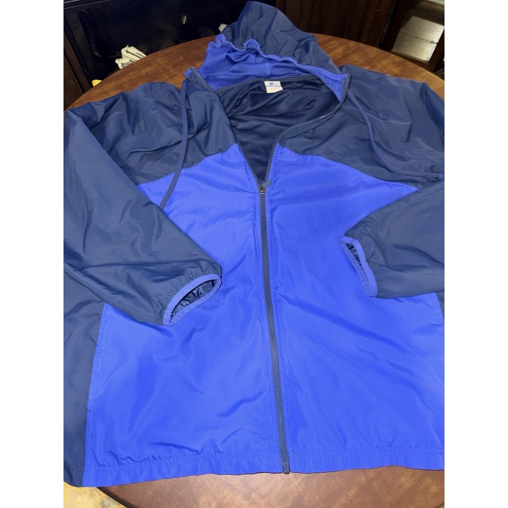 Vintage Starter‎ Full Zip Mesh-Lined Hooded Windbreaker Mens 3XL Blue